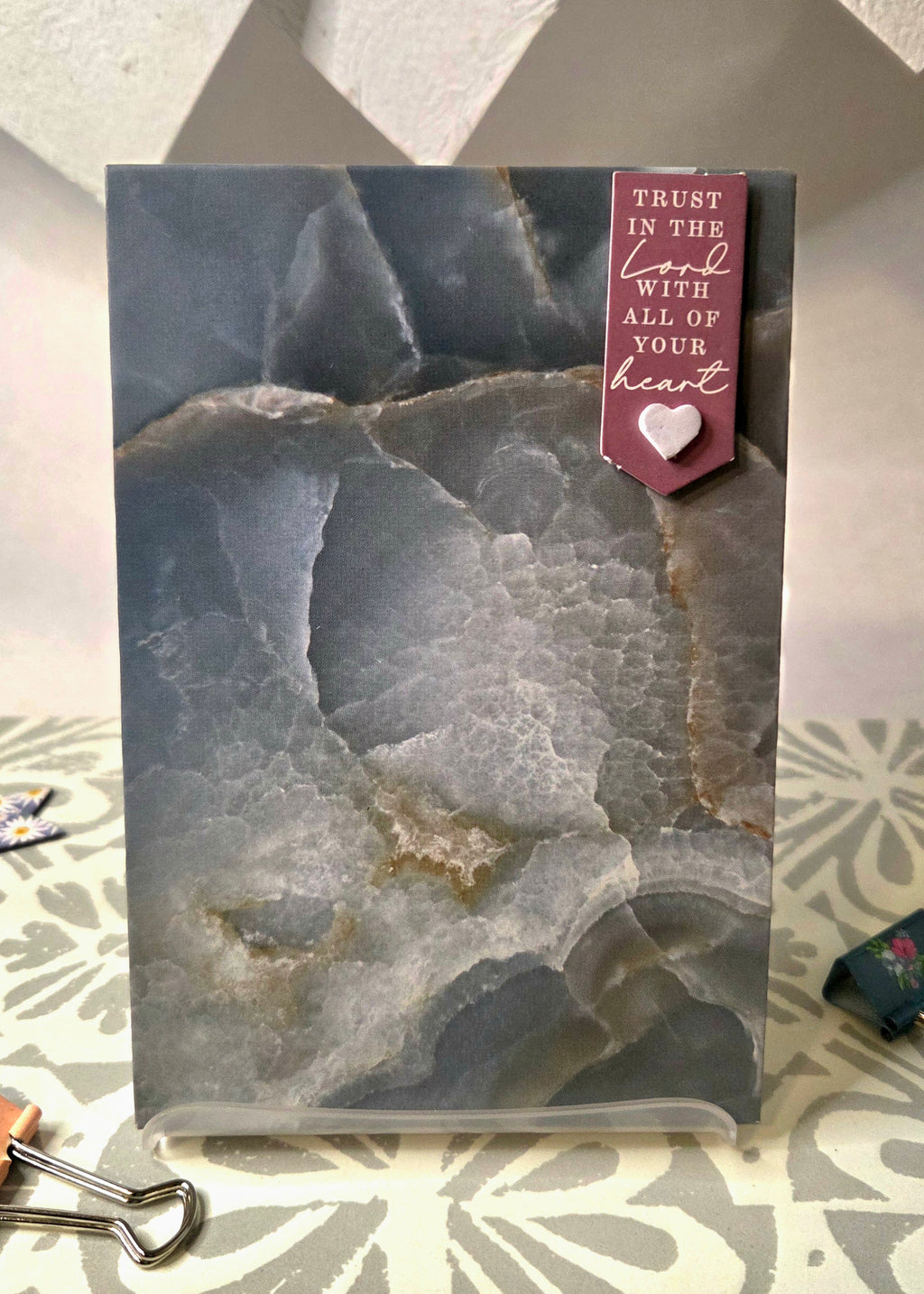 Dark Marble Hardcover Jotter Pad