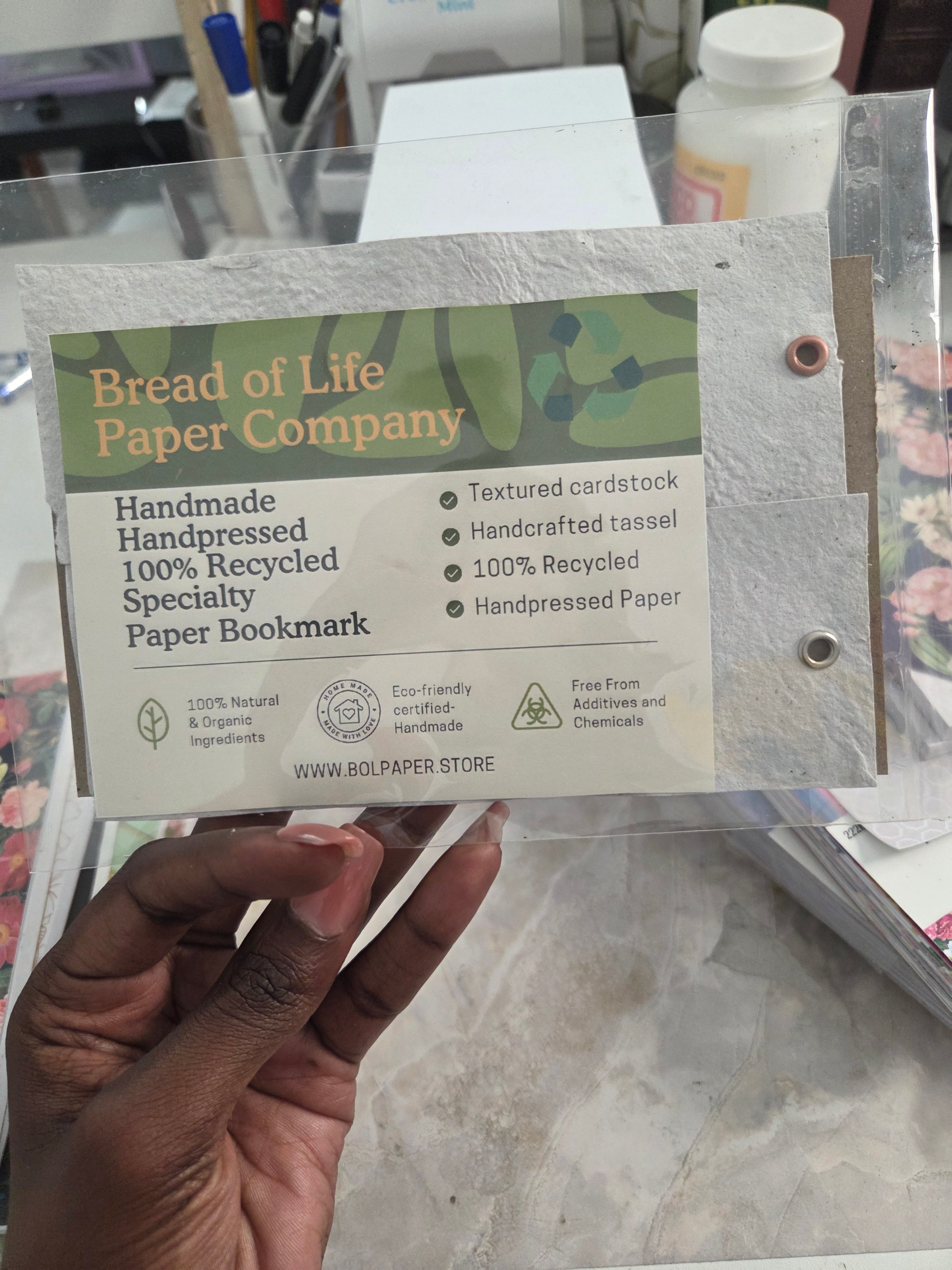 Handmade Specialty Paper Bookmark