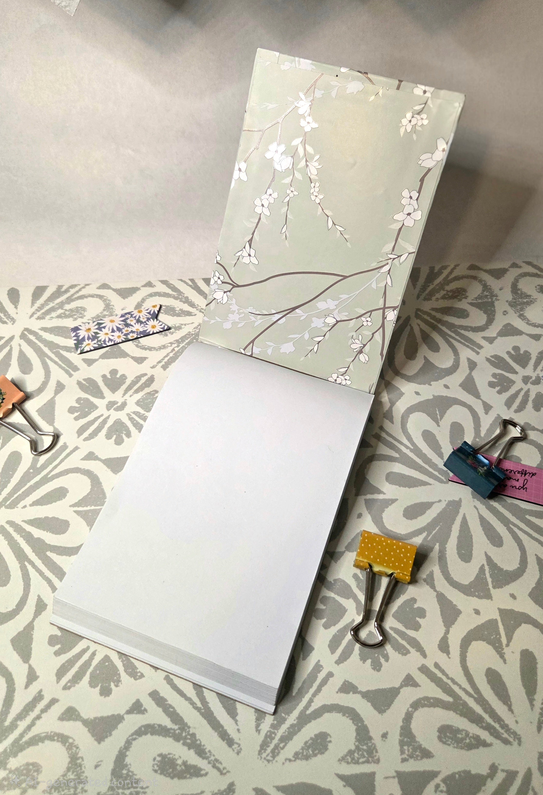 Tea Leaves Hardcover Jotter Notepad