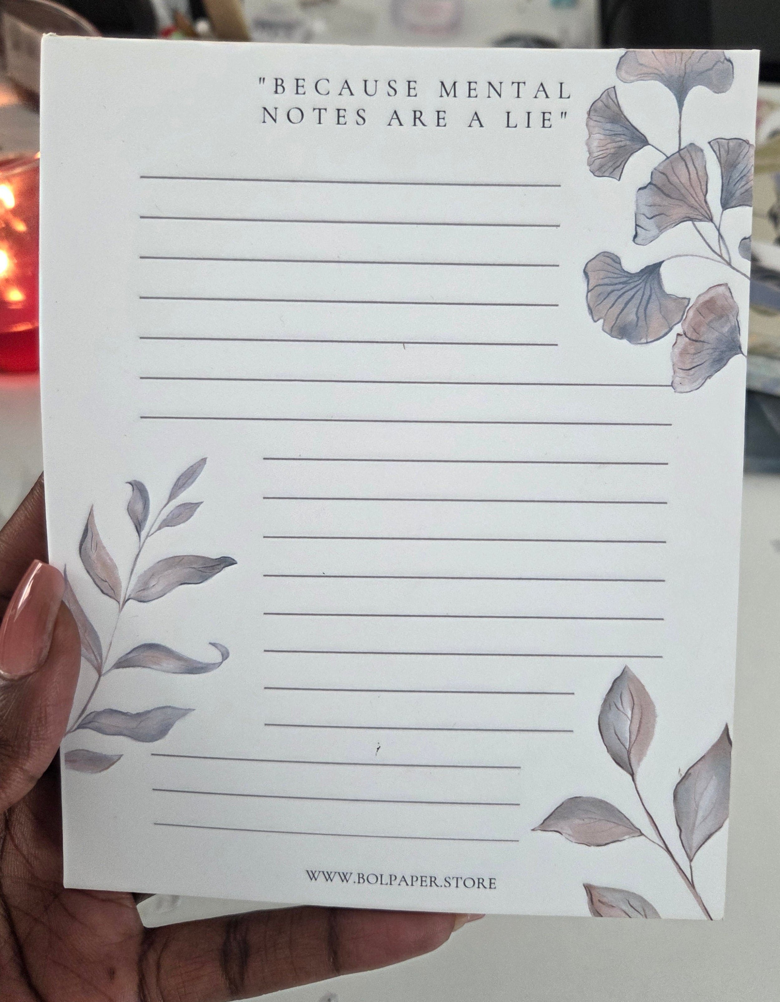 Premium Paper Notepad