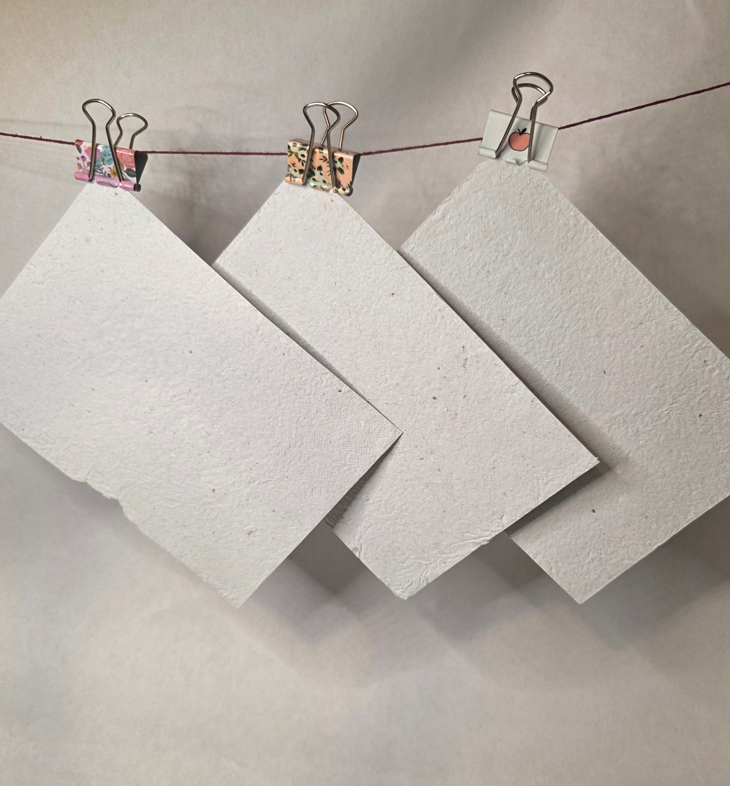 Hand pressed Recycled Specialty Paper