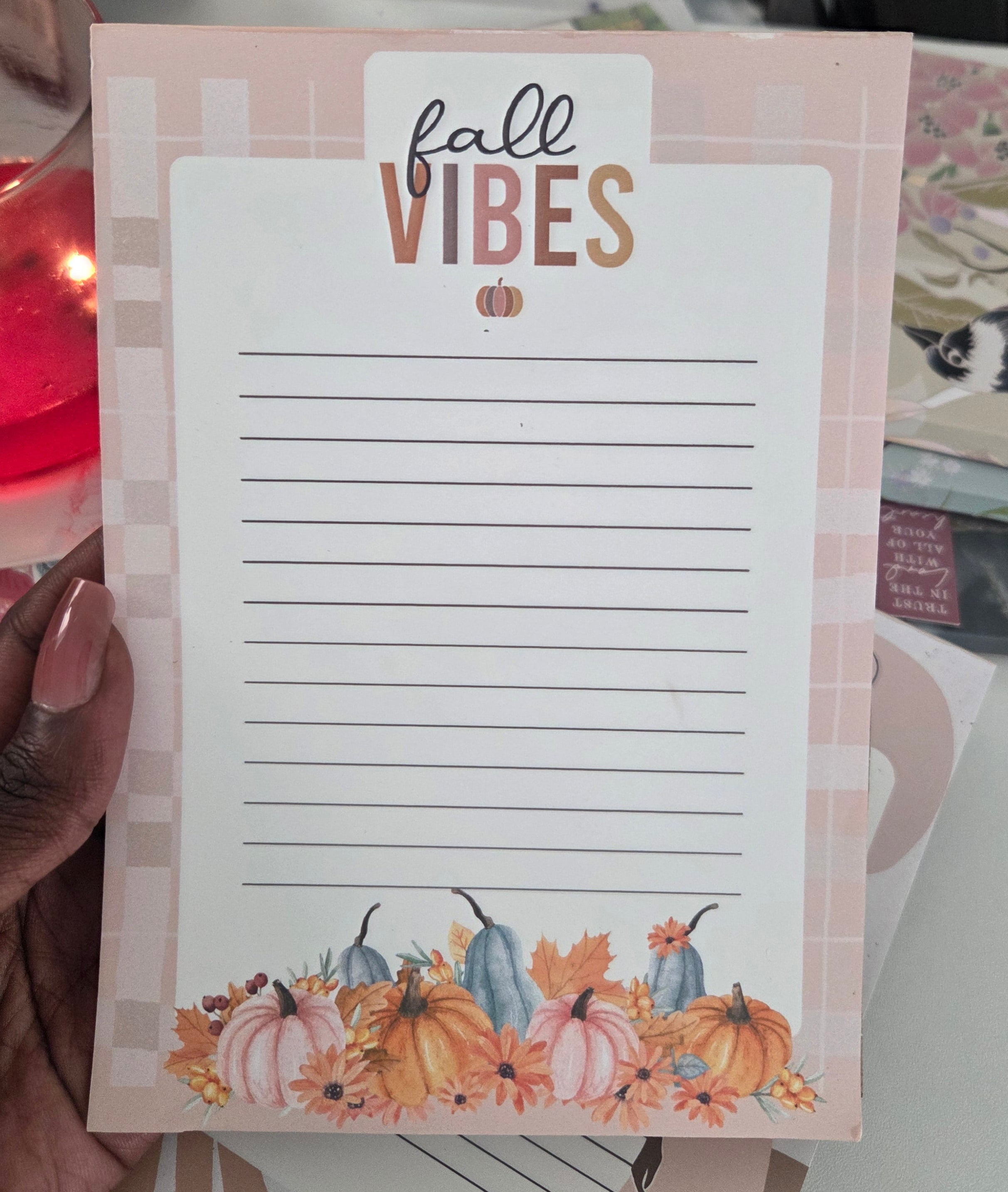 Fall Vibes Notepad